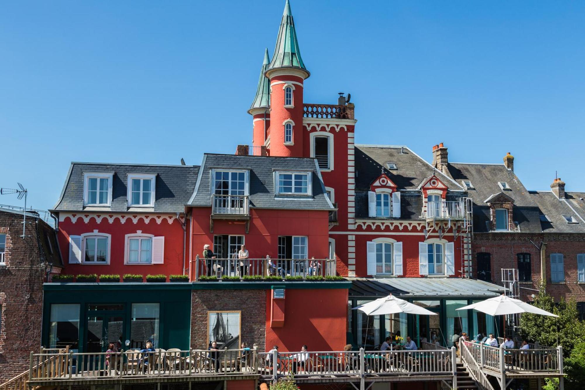 Hotel Restaurant Les Tourelles Le Crotoy Exterior foto